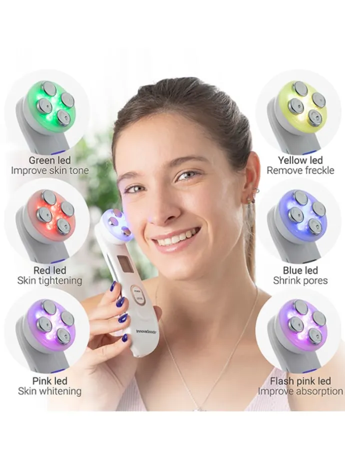 Gesichtsmassagegerät in Weiß - (B)5 x (H)17 x (T)5 cm