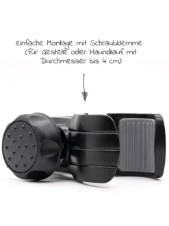 Getränkehalter für Buggy und Kinderwagen in schwarz,grau