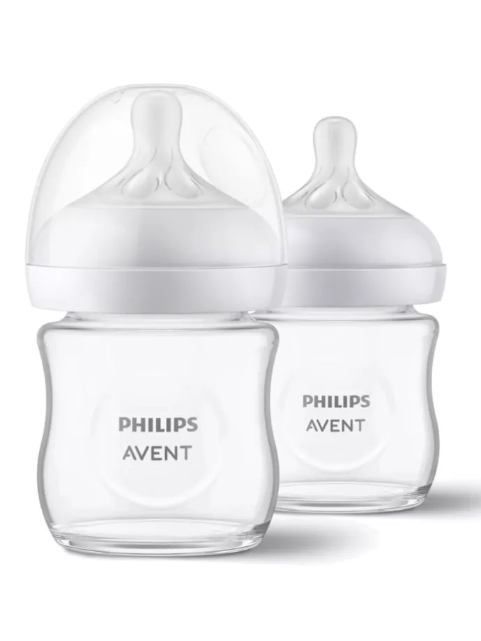 Glas-Flasche 2er Pack Natural Response 120ml in weiss