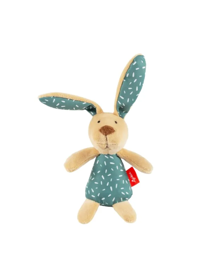 Greifling Hase petrol in petrol/beige