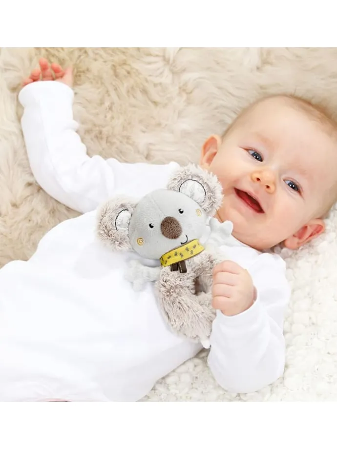 Greifling Koala mit Rassel - Australia in beige,grau