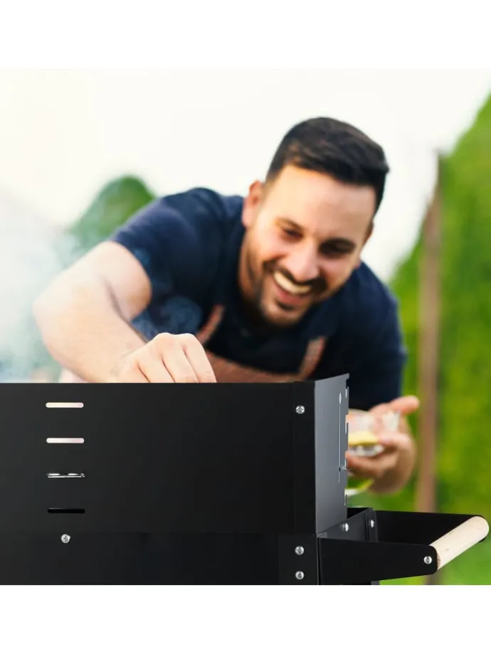 Grill in Schwarz - (B)86 x (H)80,5 x (T)42 cm