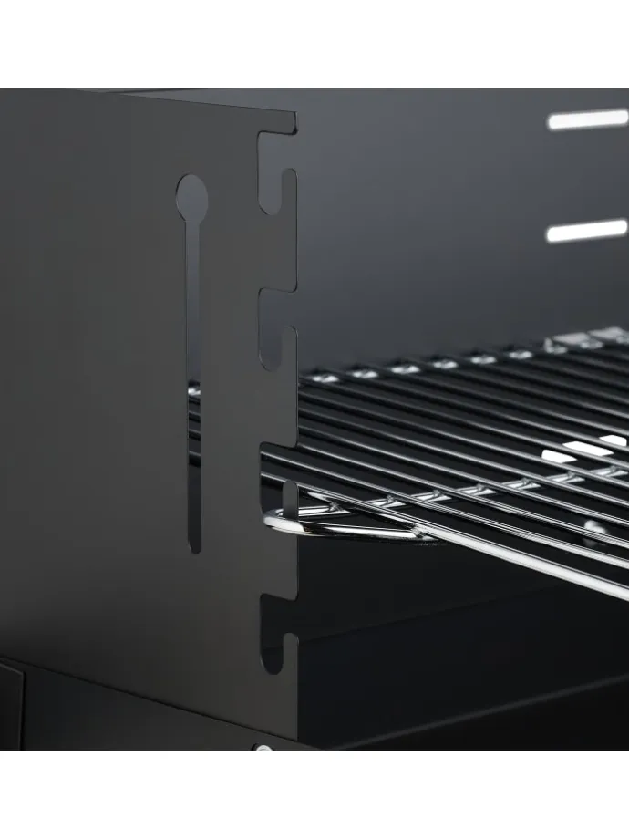 Grill in Schwarz - (B)86 x (H)80,5 x (T)42 cm