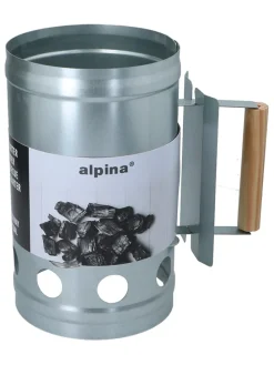 Grillstarter in Silber - (H)27 x  Ø 16 cm