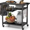 Grillwagen Outdoor in Schwarz