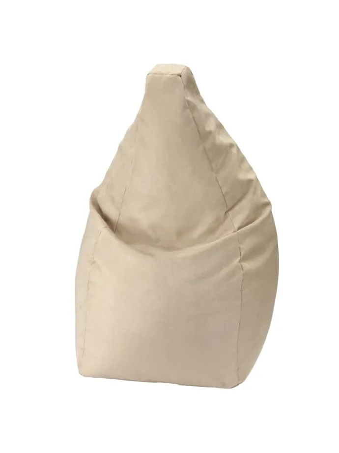 Großer Sitzsack 110 cm hoch in champagner