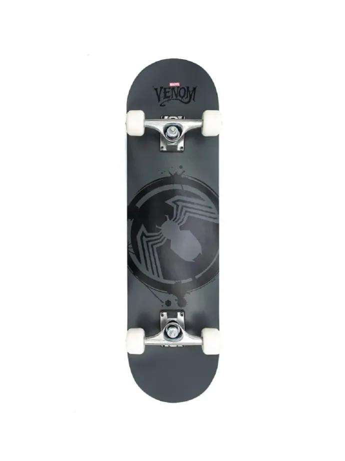 Großes Holz-Skateboard mit Venom-Logo – Robustes Board