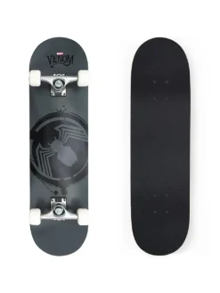 Großes Holz-Skateboard mit Venom-Logo – Robustes Board