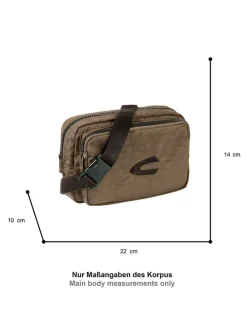 Gürteltasche "Journey" in Taupe - (B)22 x (H)14 x (T)10 cm