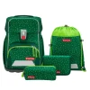 Grundschulranzen-Set BASIS "Green Graphics" 4-teilig in Grün
