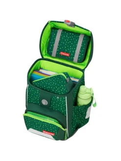 Grundschulranzen-Set BASIS "Green Graphics" 4-teilig in Grün