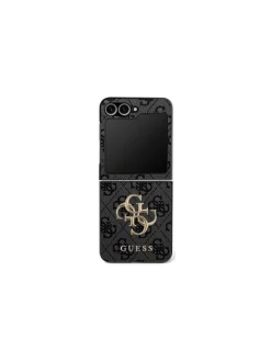 Guess Big 4G Logo Classic Logo Hülle Samsung Galaxy Z Flip 7 Schwarz in Schwarz