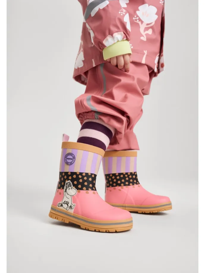Gummistiefel " Moomin Magisk " in Sunset Pink
