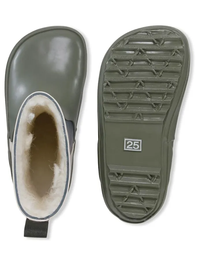 Gummistiefel "Aspen" in Khaki/ Dunkelblau