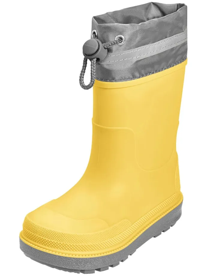 Gummistiefel in Gelb/ Grau