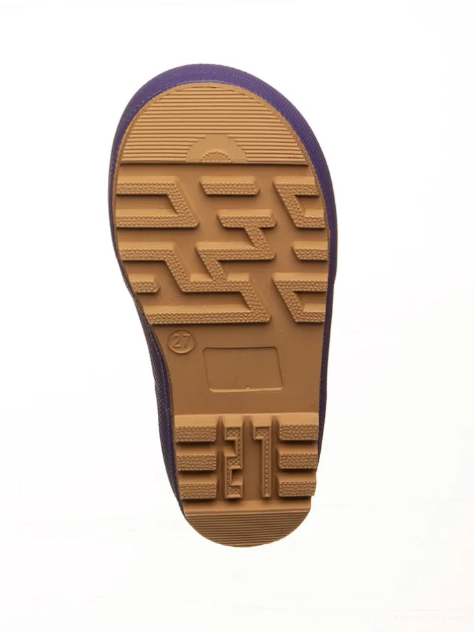 Gummistiefel in Lila