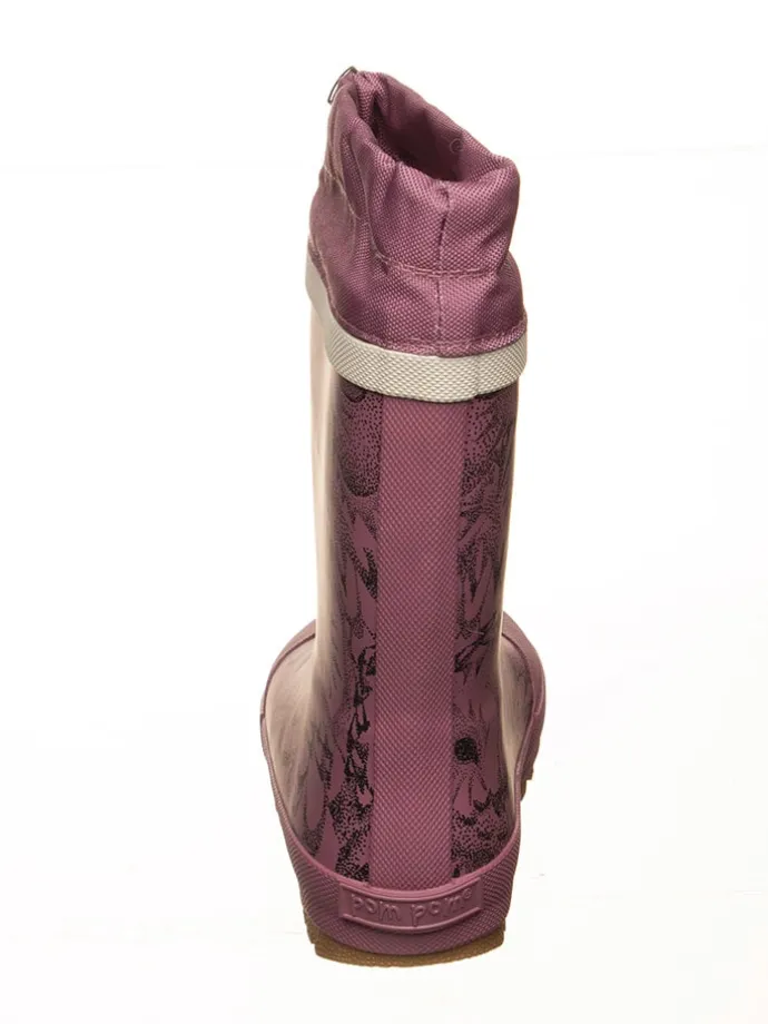 Gummistiefel in Rosa/ Schwarz