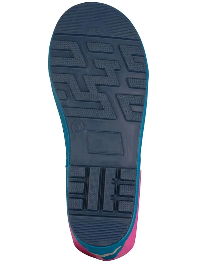 Gummistiefel "Lysefjord" in Türkis/ Pink