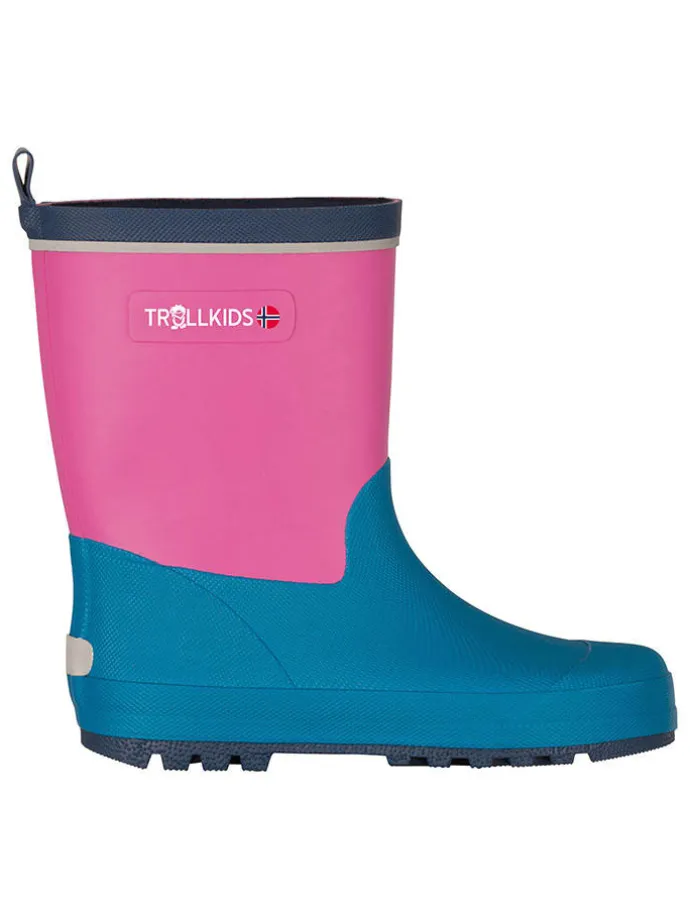 Gummistiefel "Lysefjord" in Türkis/ Pink