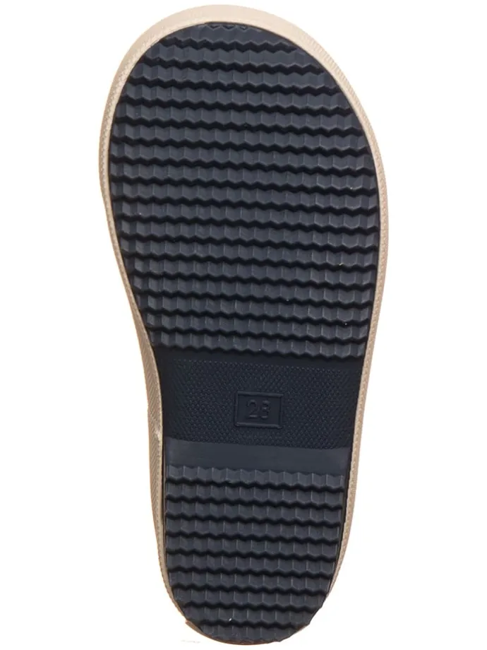Gummistiefel "Solid" in Dunkelblau/ Beige