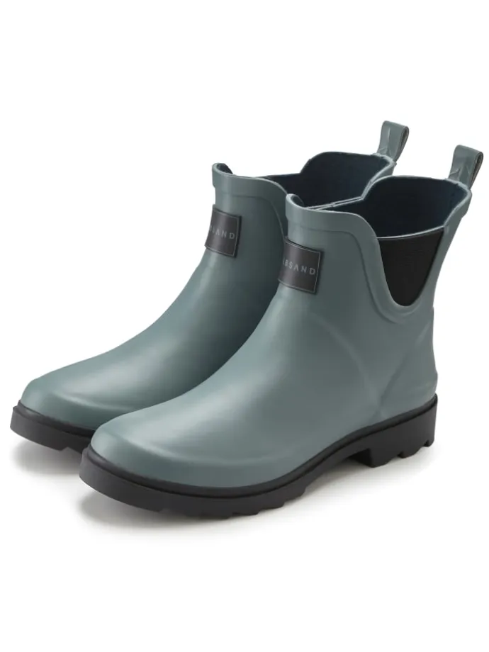 Gummistiefelette in petrol
