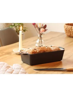 Gusseisen Brotbackform 1.5 l in Schwarz