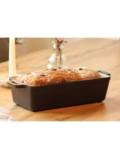 Gusseisen Brotbackform 1.5 l in Schwarz