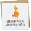 Gutschein Kochabend für zwei Genuss mit Spruch in Weiß