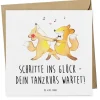 Gutschein Tanzkurs Glück mit Spruch in Weiß