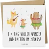 Gutschein Zirkusbesuch Freude mit Spruch in Weiß