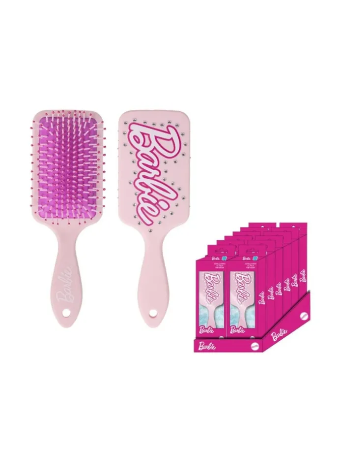 Haarbürste Pink mit Stein Design 22cm Mädchen Bürste