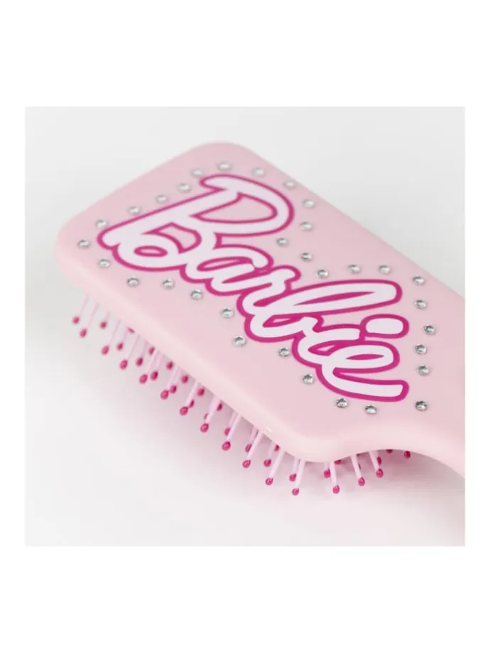 Haarbürste Pink mit Stein Design 22cm Mädchen Bürste