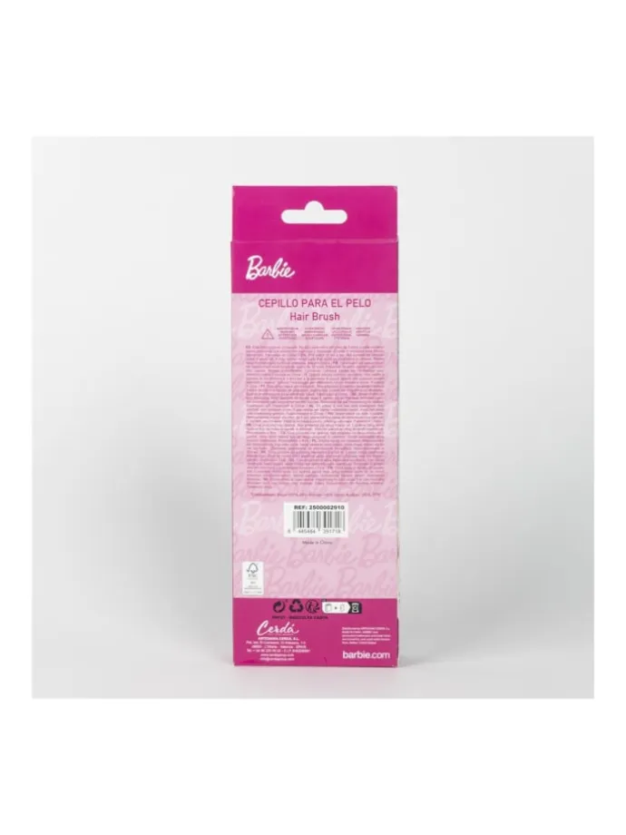 Haarbürste Pink mit Stein Design 22cm Mädchen Bürste