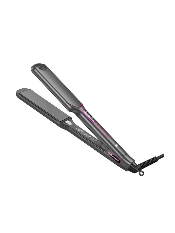 Haarglätter HP42 mit Display Keramikplatten Grau