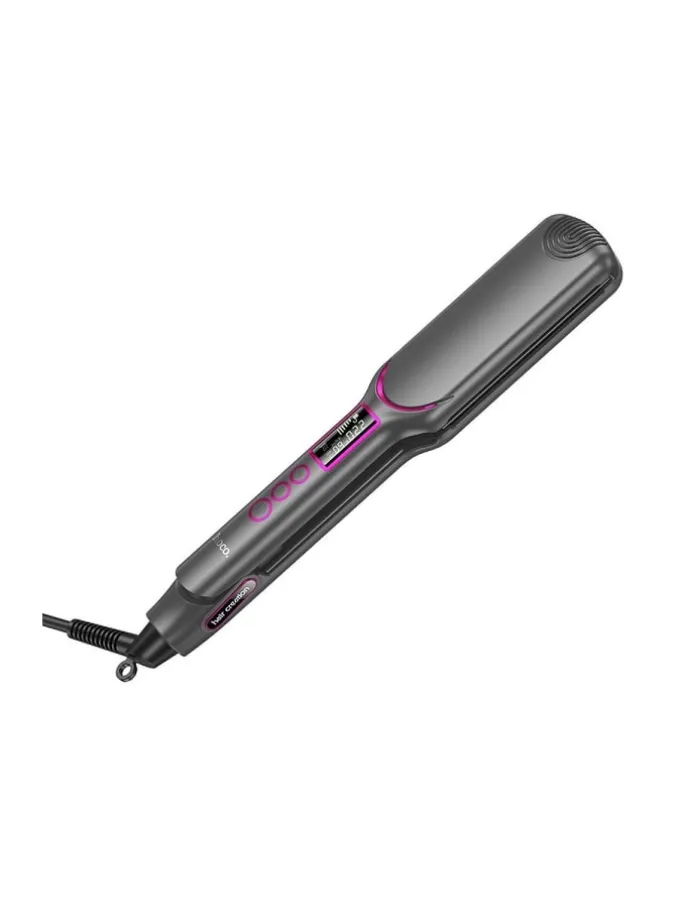 Haarglätter HP42 mit Display Keramikplatten Grau