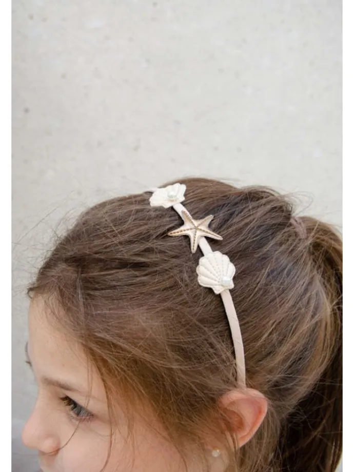 Haarreif Seashell' in beige
