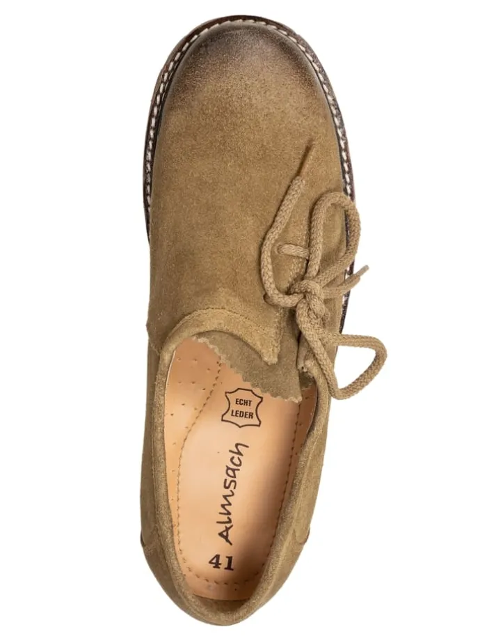 Haferlschuh MICHI-VelourA4reh in hellbraun