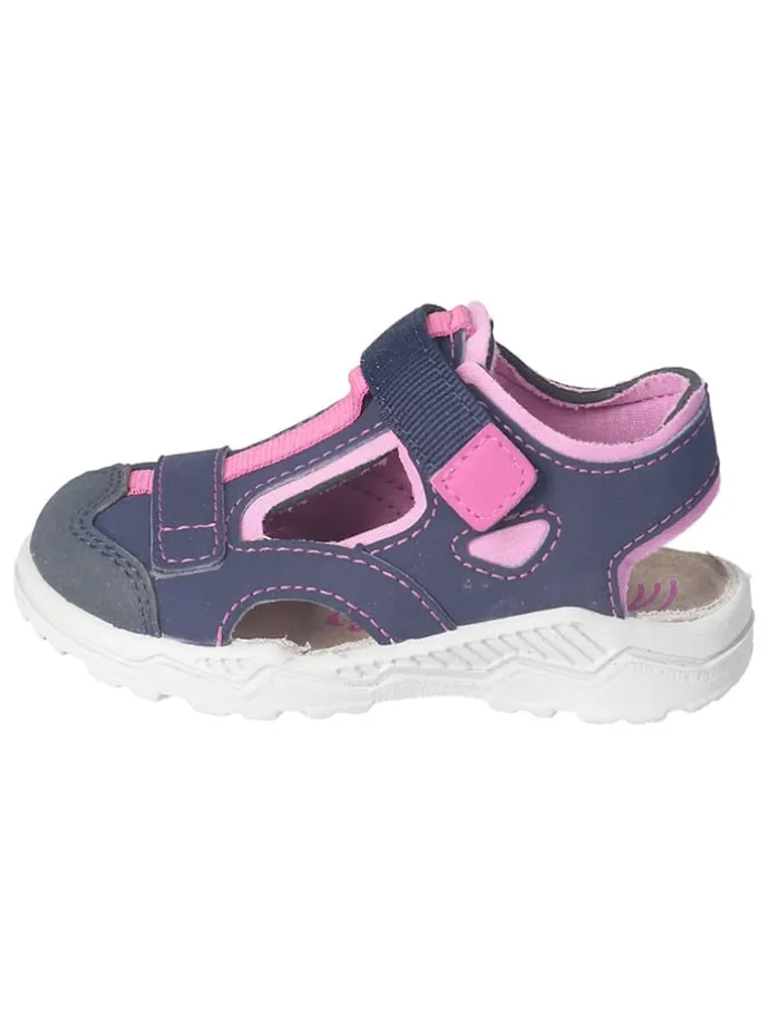 Halbsandalen "Jo" in Dunkelblau/ Rosa