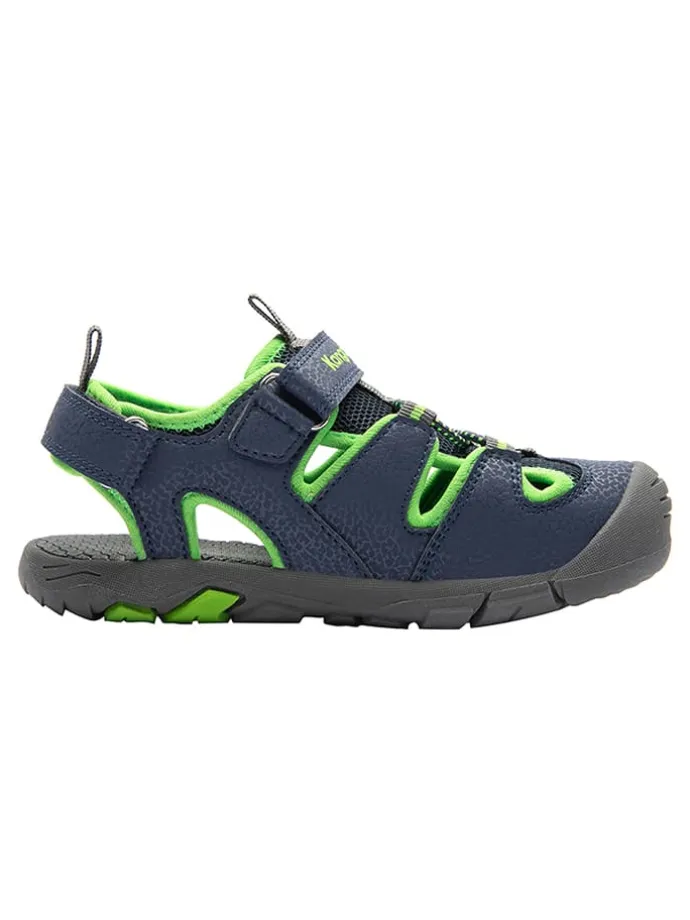 Halbsandalen "K-Trek" in Dunkelblau/ Grün
