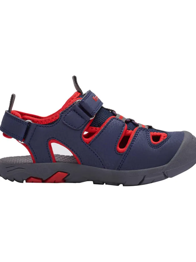 Halbsandalen "K-Trek" in Dunkelblau/ Rot