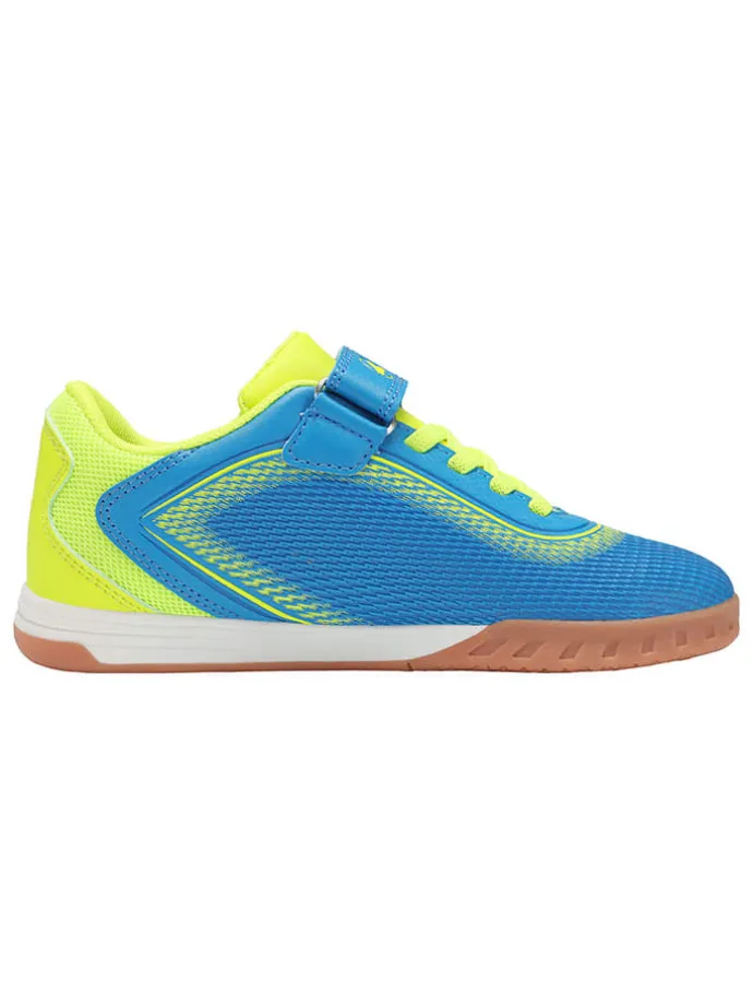 Hallen-Fußballschuhe "Course" in Blau/ Gelb