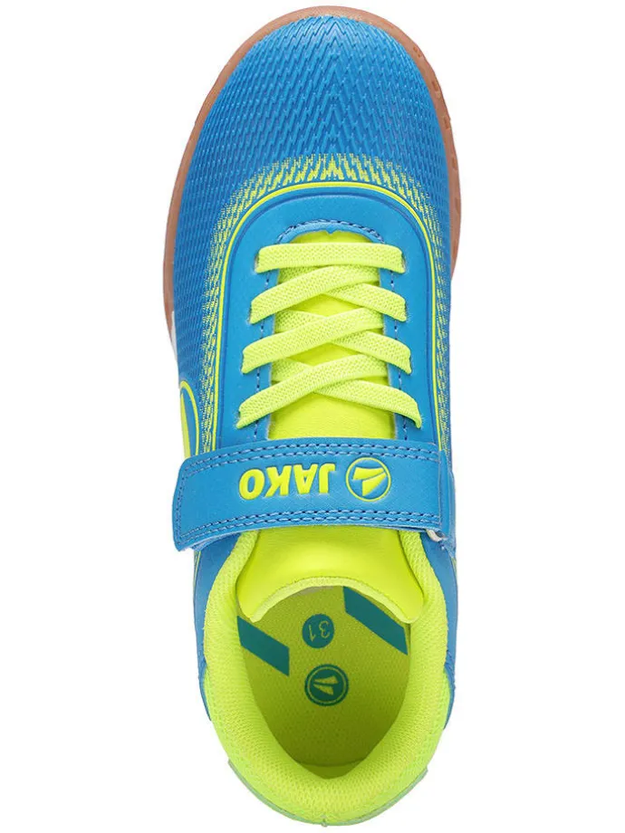 Hallen-Fußballschuhe "Course" in Blau/ Gelb