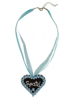 Halskette Spatzl in blau