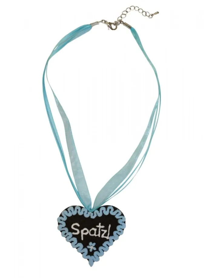 Halskette Spatzl in blau