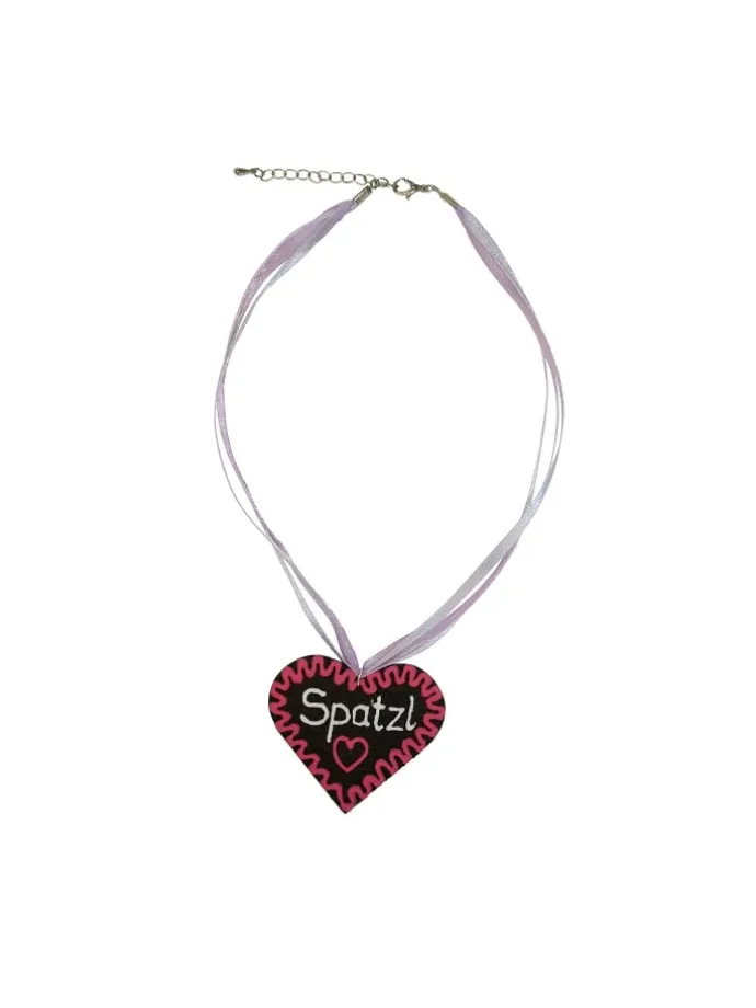 Halskette Spatzl in pink