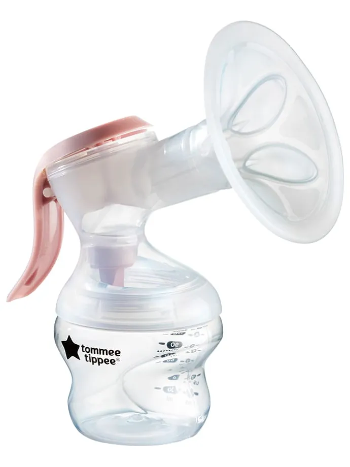 Handmilchpumpe-Set "Made for Me" in Transparent/ Weiß