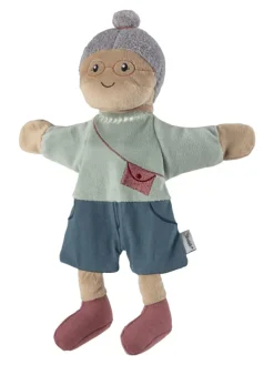 Handpuppe Oma in bunt