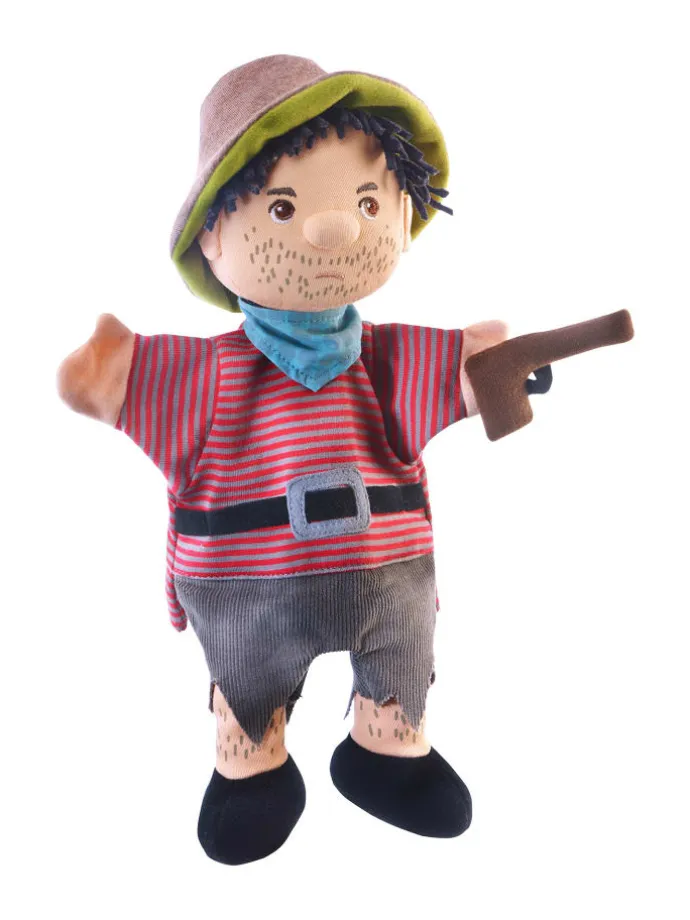 Handpuppe Räuber, 30 cm in mehrfarbig