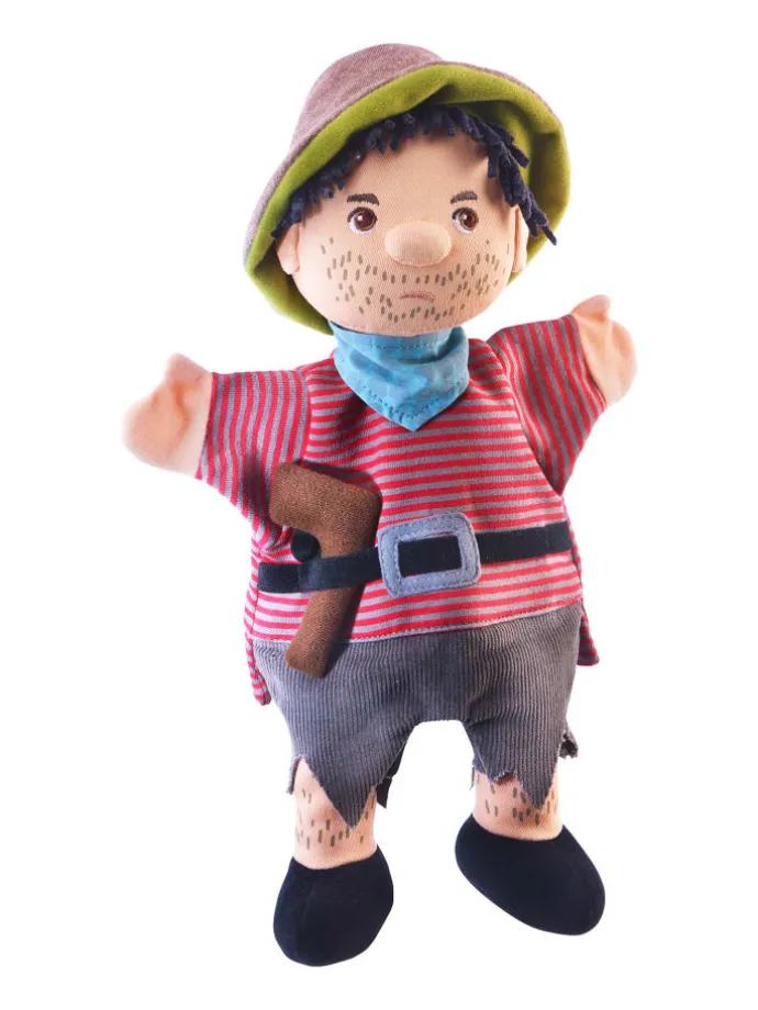 Handpuppe Räuber, 30 cm in mehrfarbig