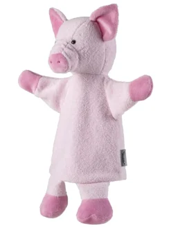 Handpuppe Schwein in rose